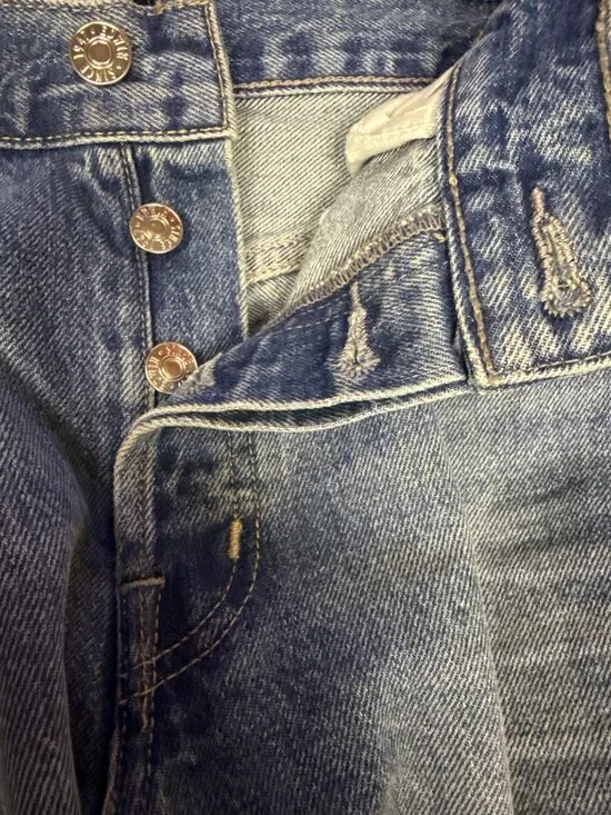 Edwin Tash Jeans Symbol Button Fly Relaxed Distressed Size 25 Women's Cotton - Picture 10 of 10